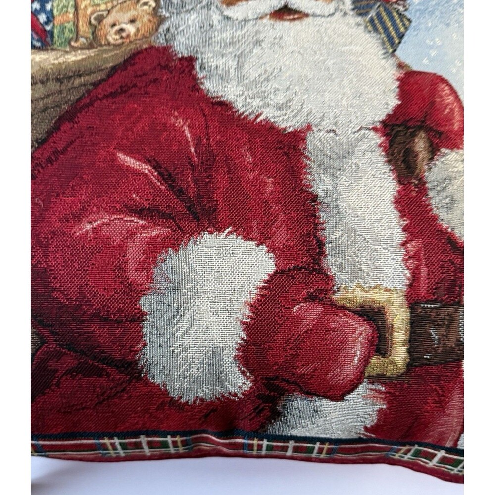 Caldeira Luxury Santa Claus Christmas Throw Pillow Decorative Made in UK - Picture 6 of 12